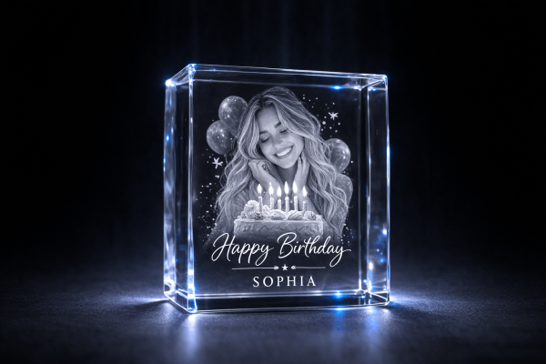 Birthday Crystal - Cube